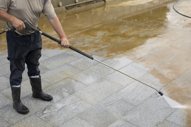 Power Washing Equipment in Use